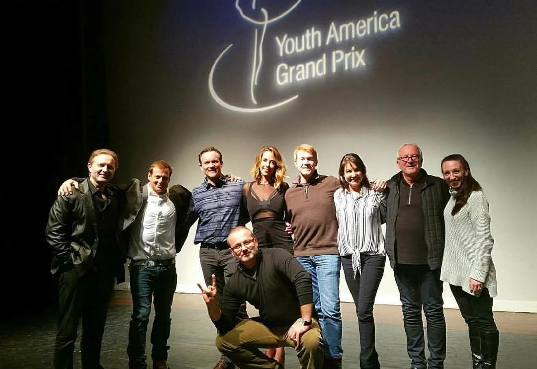 Maeghan McHale with fellow dance competition jury members